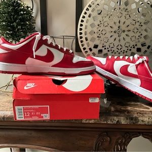 Nike Dunk Low Gym Red - Limited Drop! Literally worn once kept in the box!!!